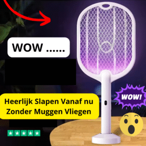 Oplaadbaar USB VliegenMepper 2in1 Muggen Wespen - Standaard