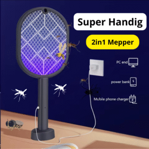Oplaadbaar USB VliegenMepper 2in1 Muggen Wespen - Standaard